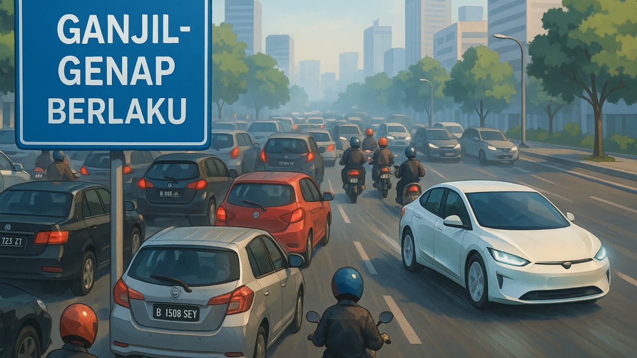 Ganjil-Genap Jakarta Kembali Berlaku Hari Ini di Puluhan Ruas Jalan | Nasional