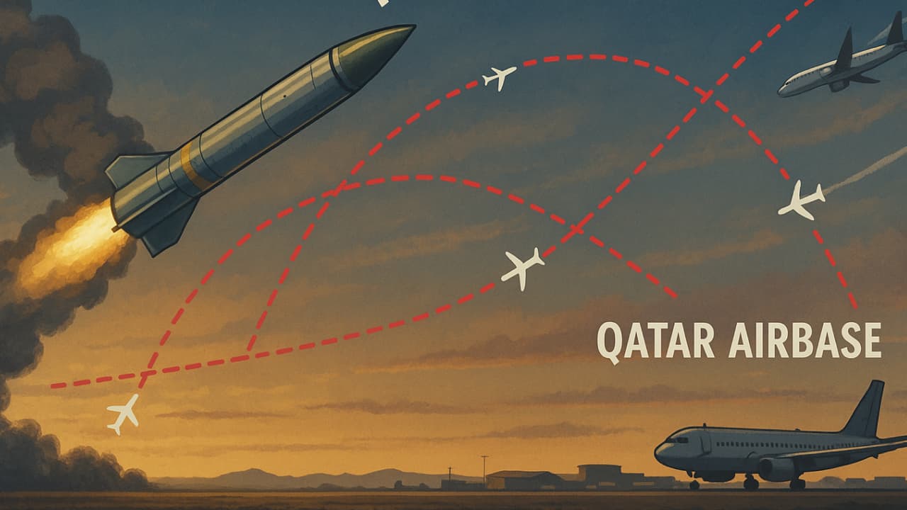 Serangan Rudal Iran di Qatar Picu Gangguan Lalu Lintas Udara | Internasional