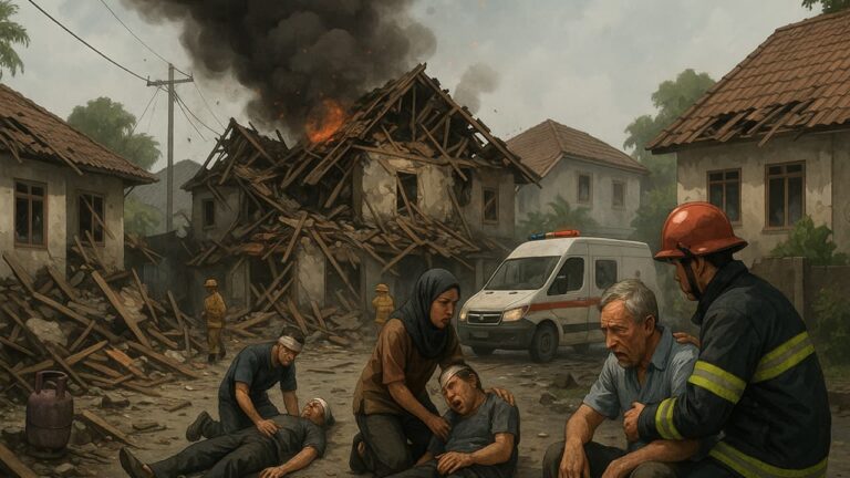 Ledakan Gas LPG di Medan, 3 Rumah Rusak Berat dan 5 Terluka | Nasional