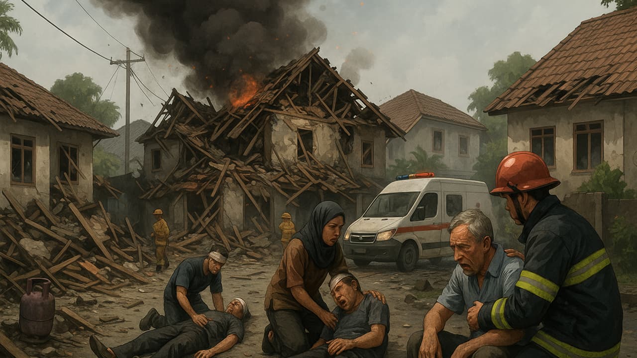 Ledakan Gas LPG di Medan, 3 Rumah Rusak Berat dan 5 Terluka | Nasional