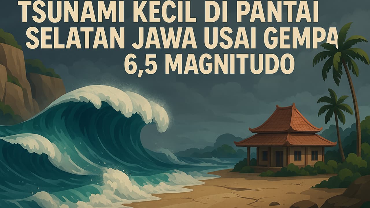 Tsunami Kecil di Pantai Selatan Jawa Usai Gempa 6,5 Magnitudo | Nasional
