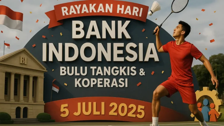 Rayakan Hari Bank Indonesia, Bulu Tangkis & Koperasi 5 Juli 2025