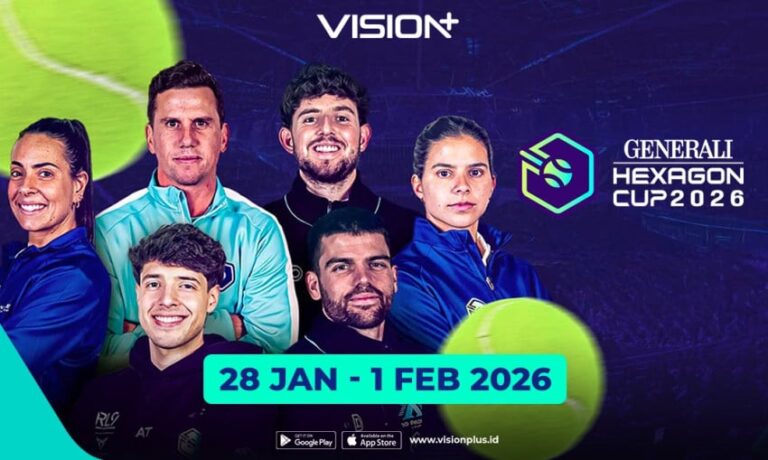 Persaingan Bintang Padel Dunia di Generali Hexagon Cup 2026 Live di VISION+