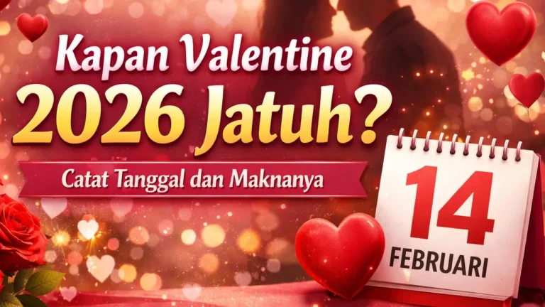 Kapan Valentine 2026 Jatuh, Catat Tanggal dan Maknanya