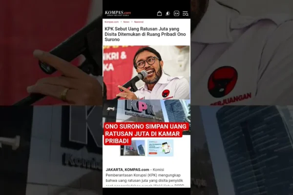 Ono Surono Diperiksa KPK, Penyidik Dalami Uang di Ruang Pribadi | ono surono diperiksa kpk